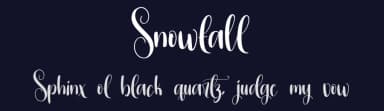Snowfall by Scratchones — Script Handwritten Font — thumbnail 2