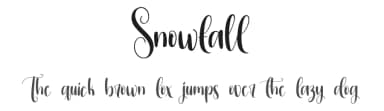 Snowfall by Scratchones — Script Handwritten Font — thumbnail 1