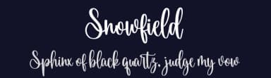 Snowfield by Mozatype — Script Handwritten Font — thumbnail 2