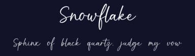 Snowflake by Graphix Line Studio — Script Handwritten Font — thumbnail 2