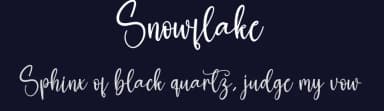 Snowflake by Scratchones — Script Handwritten Font — thumbnail 2