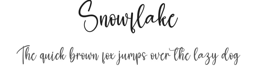Snowflake by Scratchones — Script Handwritten Font
