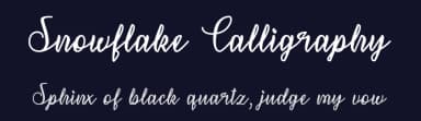 Snowflake Calligraphy by Misti's Fonts — Script Handwritten Font — thumbnail 2