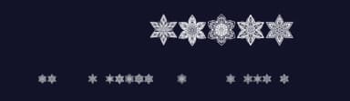 Snowflake by Vladimir Nikolic — Dingbats Font — thumbnail 2