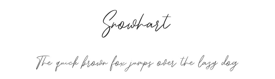 Snowhart by Maulana Creative — Script Handwritten Font