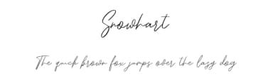 Snowhart by Maulana Creative — Script Handwritten Font — thumbnail 1