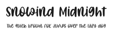 Snowind Midnight by Essentials Studio — Script Handwritten Font — thumbnail 1