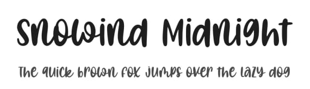Snowind Midnight by Essentials Studio — Script Handwritten Font