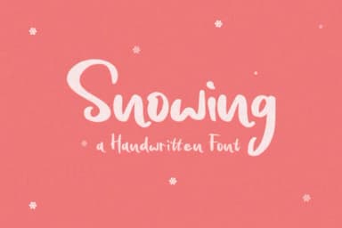 Snowing Font by Yumna_Type — Script Handwritten Font — thumbnail 1