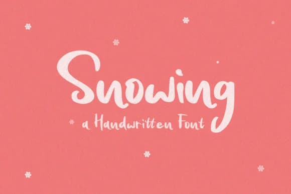 Snowing Font by Yumna_Type — Script Handwritten Font