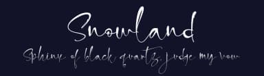 Snowland by Letterara — Script Handwritten Font — thumbnail 2