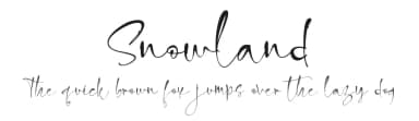 Snowland by Letterara — Script Handwritten Font — thumbnail 1