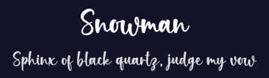 Snowman by Graphix Line Studio — Script Handwritten Font — thumbnail 2