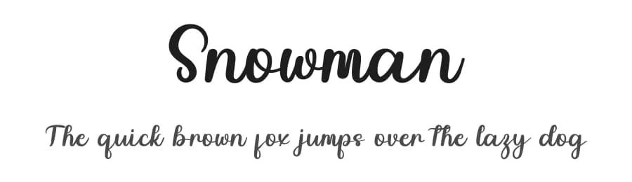 Snowman by Inermedia Studio — Script Handwritten Font