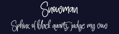 Snowman by Scratchones — Script Handwritten Font — thumbnail 2