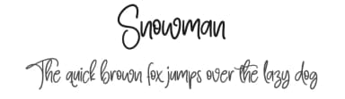 Snowman by Scratchones — Script Handwritten Font — thumbnail 1