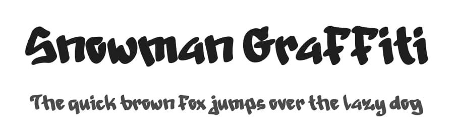 Snowman Graffiti by Yoga Letter — Script Handwritten Font