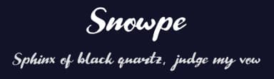 Snowpe by Polah Type — Script Handwritten Font — thumbnail 2