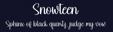 Snowteen by Scratchones — Script Handwritten Font — thumbnail 2