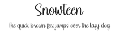 Snowteen by Scratchones — Script Handwritten Font — thumbnail 1