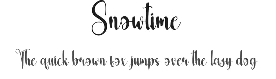 Snowtime by Scratchones — Script Handwritten Font