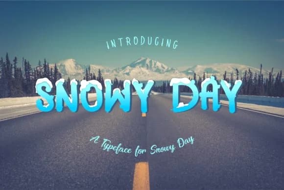 Snowy Day Font by MJB Letters — Script Handwritten Font