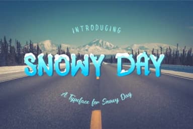 Snowy Day Font by MJB Letters — Script Handwritten Font — thumbnail 1