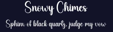 Snowy Chimes by Andi Moz — Script Handwritten Font — thumbnail 2