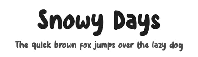 Snowy Days by DM Letter Studio - Dimas Prasetyo — Script Handwritten Font