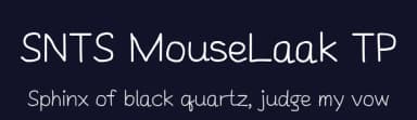 SNTS MouseLaak TP by Seksan Neramitthanasombat — Script Handwritten Font — thumbnail 2