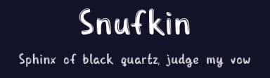 Snufkin by ThorType — Script Handwritten Font — thumbnail 2