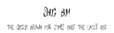 Snug Bum by Xerographer Fonts — Script Handwritten Font — thumbnail 1