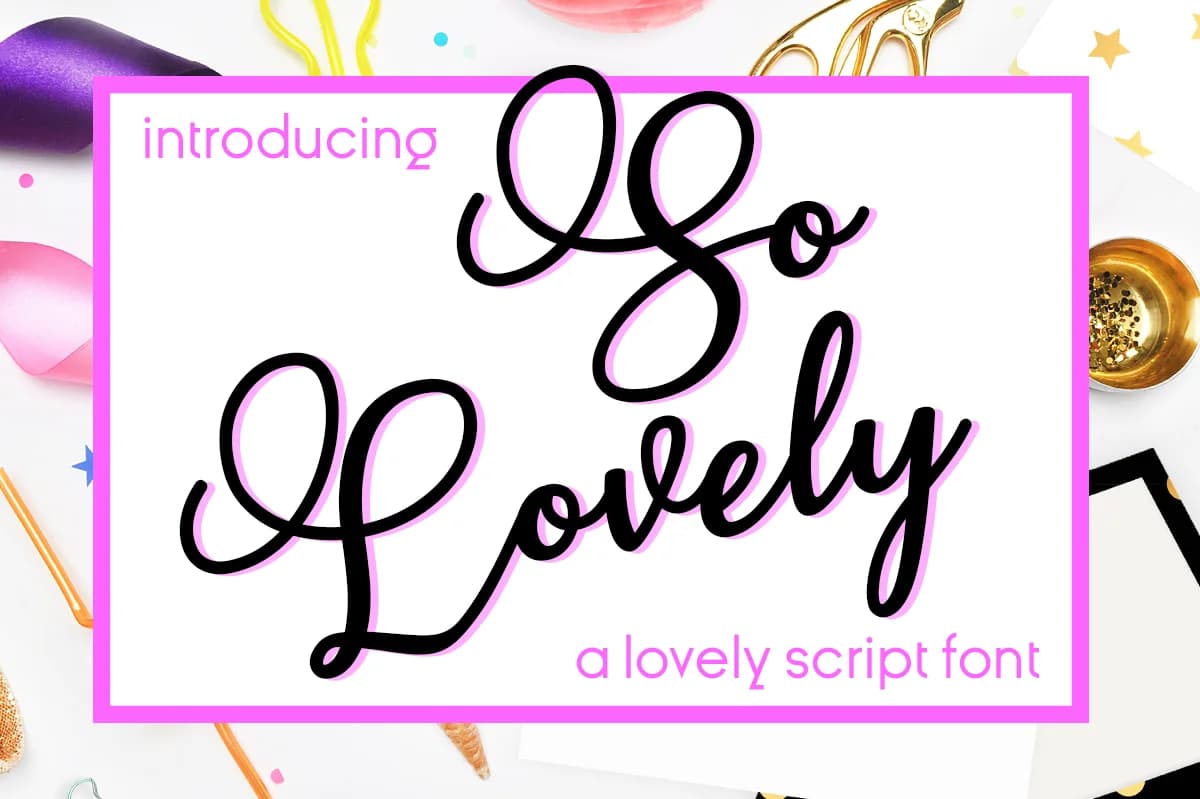 So Lovely Font by Silhouette America, Inc. — Script Handwritten Font — preview 1