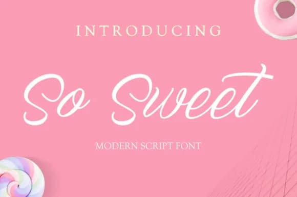 So Sweet Font by Fontysia — Script Handwritten Font