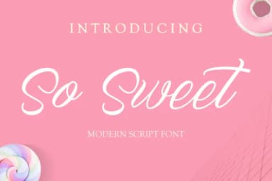 So Sweet Font by Fontysia — Script Handwritten Font — thumbnail 1