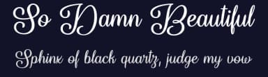 So Damn Beautiful by Misti's Fonts — Script Handwritten Font — thumbnail 2