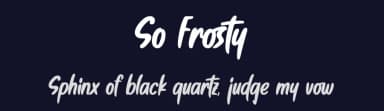 So Frosty by Four Lines — Script Handwritten Font — thumbnail 2