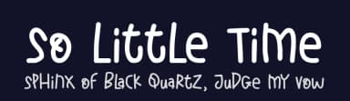 So Little Time by olivetype — Script Handwritten Font — thumbnail 2