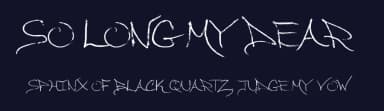 So Long My Dear by Epic Delusion — Script Handwritten Font — thumbnail 2