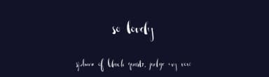 So Lovely by Emily Spadoni — Script Handwritten Font — thumbnail 2