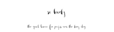 So Lovely by Emily Spadoni — Script Handwritten Font — thumbnail 1