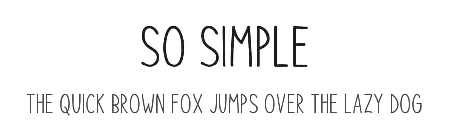So Simple by Md Shohail Bhuian — Script Handwritten Font