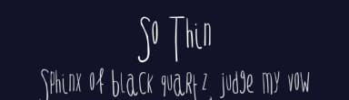 So Thin by So-ghislaine — Script Handwritten Font — thumbnail 2