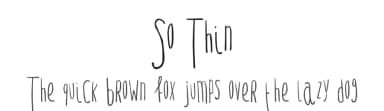 So Thin by So-ghislaine — Script Handwritten Font — thumbnail 1