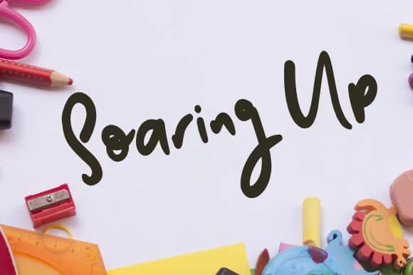 Soaring Up Font by Creativeqube Design — Script Handwritten Font