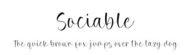 Sociable by Balpirick Studio — Script Handwritten Font — thumbnail 1
