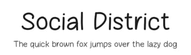 Social District by MJType — Script Handwritten Font — thumbnail 1