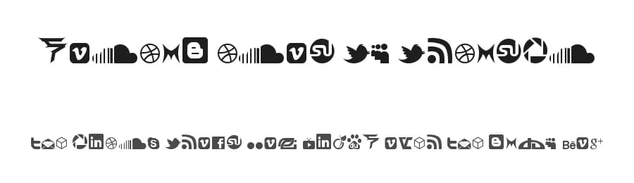 Social Icon by Brianqc by Brian QC — Dingbats Font