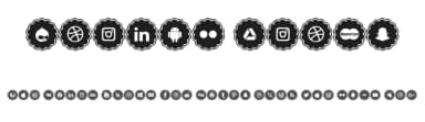 Social Icons by elharrak — Dingbats Font — thumbnail 1