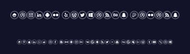 Social Networks Colors by elharrak — Dingbats Font — thumbnail 2
